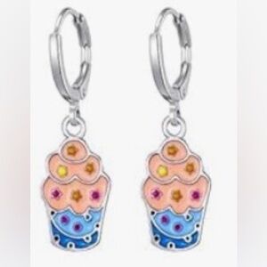Colorful Cupcake Dangle Earrings